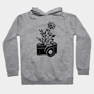 Minimalist floral camera Hoodie